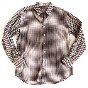 Peter Millar Men's Button Front Plaid Shirt L